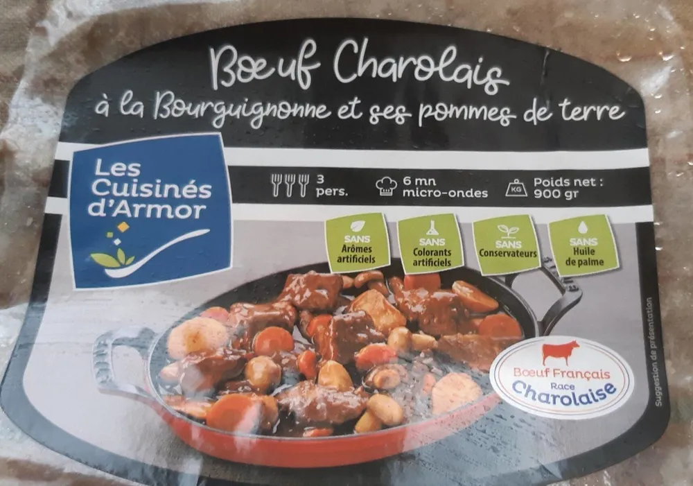bœuf Charolais à la Bourguignonne et ses pommes de terre