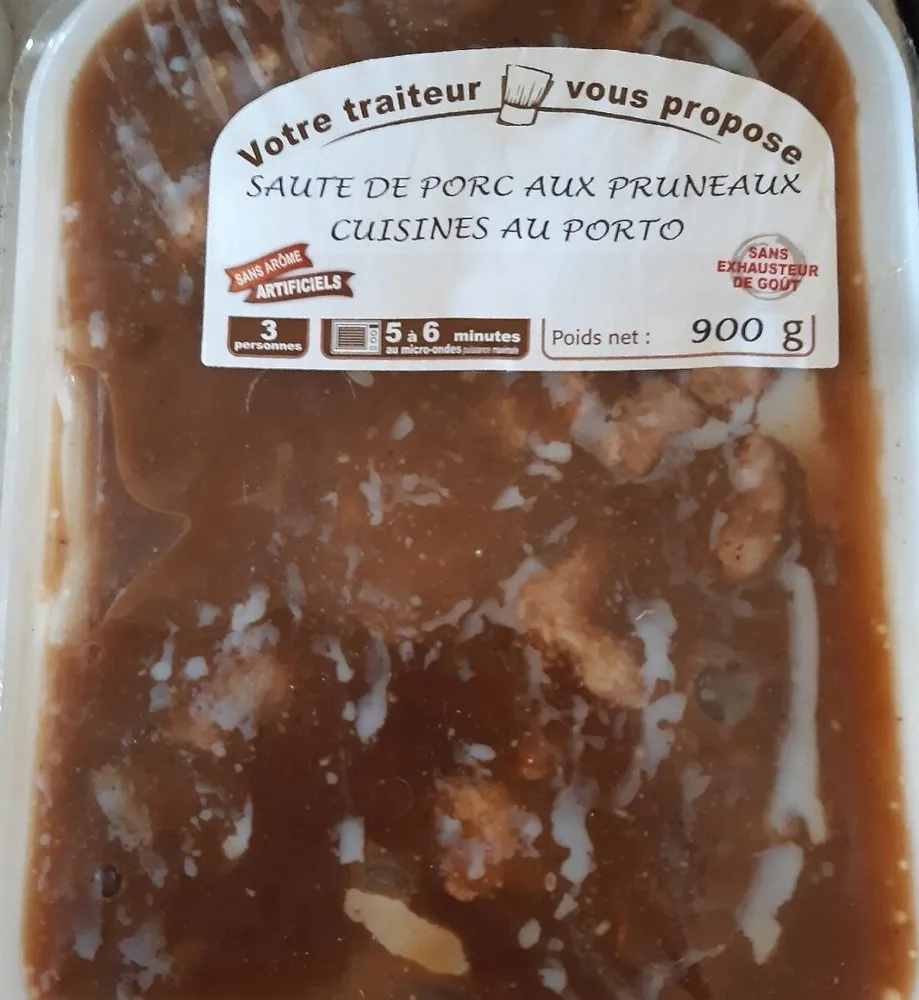 Sauté de porc aux Pruneaux cuisinés au Porto