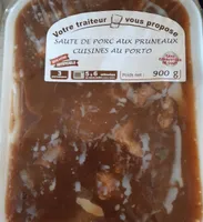 Sauté de porc aux Pruneaux cuisinés au Porto