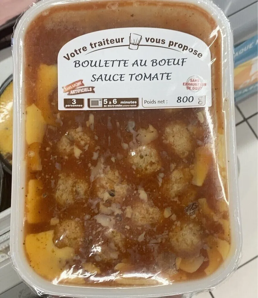 Boulettes au boeuf sauce tomate