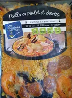 Paella au poulet et chorizo
