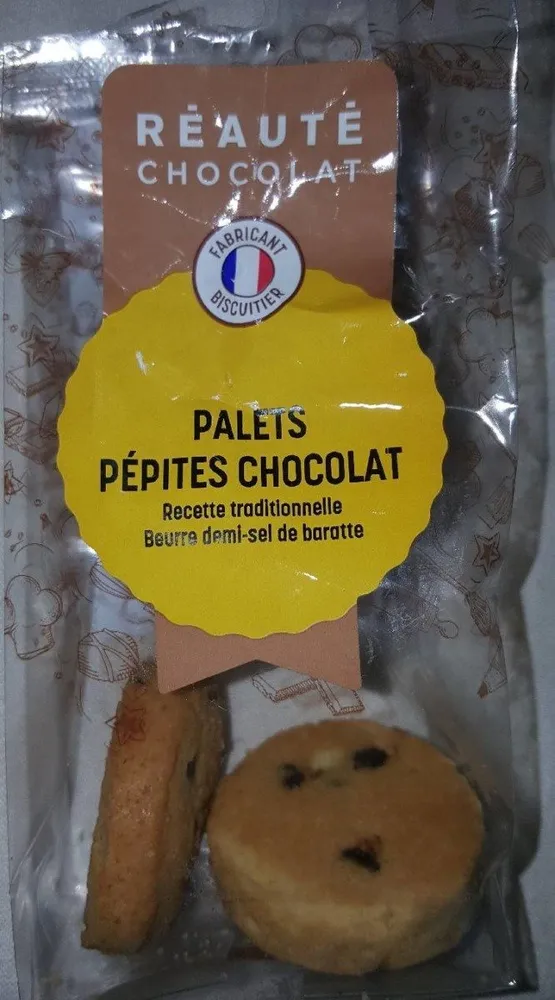 Palets pépites chocolat