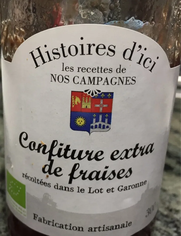 Confiture extra de fraises