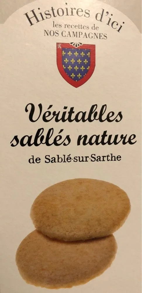 Veritables sablés nature