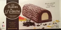 Bûche glacée Chocolat Sorbet Poire