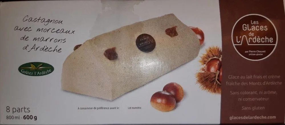 Castagnou avec morceaux de marrons d'Ardèche