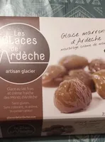 Glace marrons d'Ardèche marbrage crème de marron