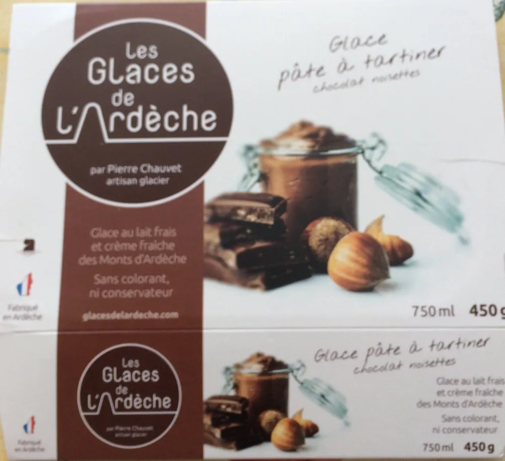 Glace pate à tartiner