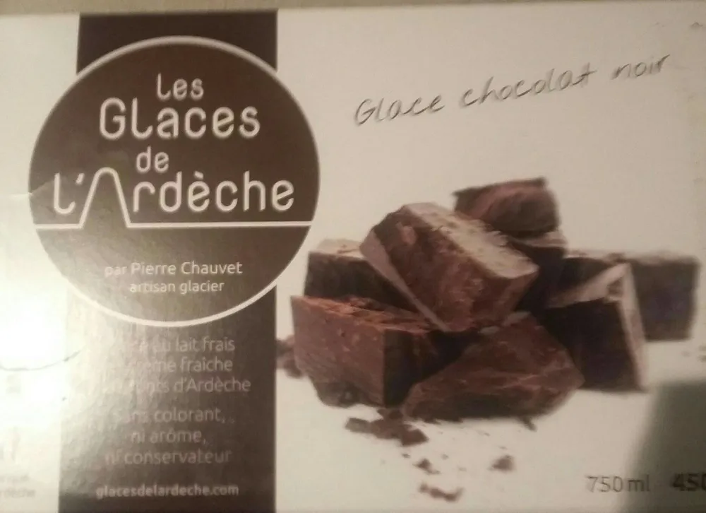 Glace chocolat noir