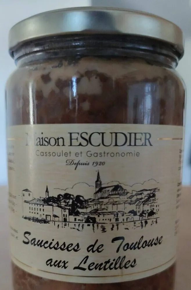 Saucisses de Toulouse aux lentilles