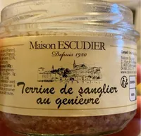 Terrine de sanglier au genièvre
