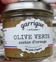 Olive verte zestes orange