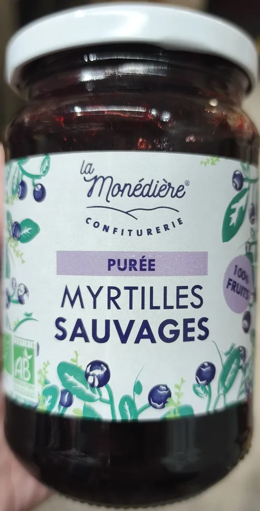 Puree de myrtilles sauvages