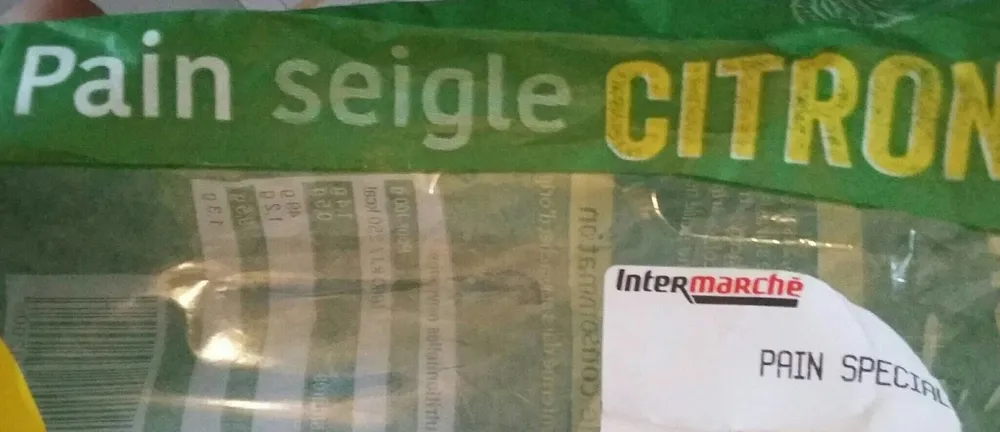 Pain seigle citron