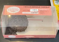 2 Boules Meringue Chocolat