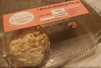 2 boules meringue praliné