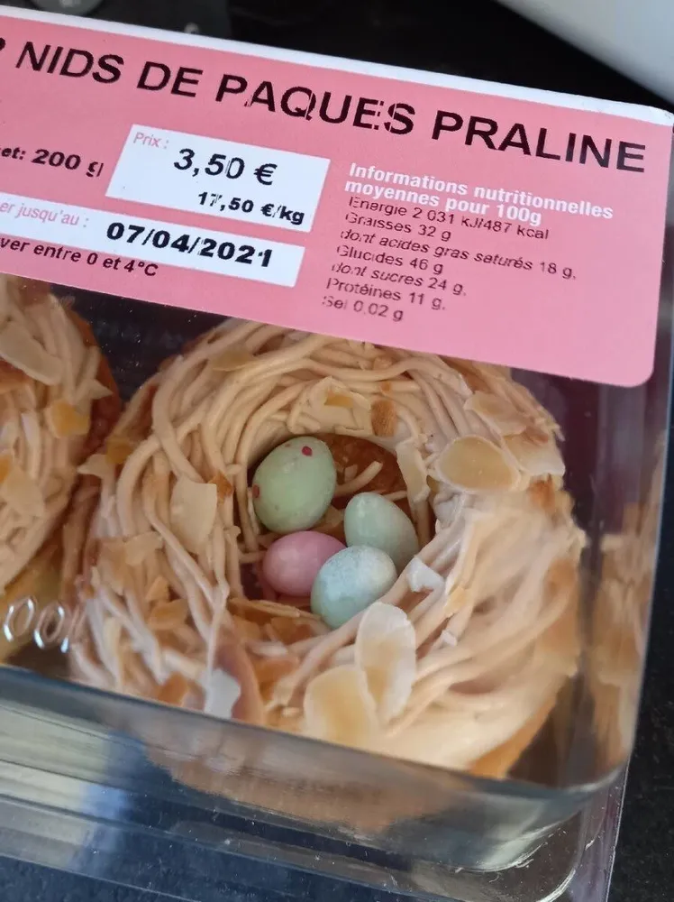 Nids de pâques praliné