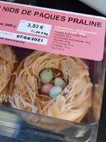 Nids de pâques praliné