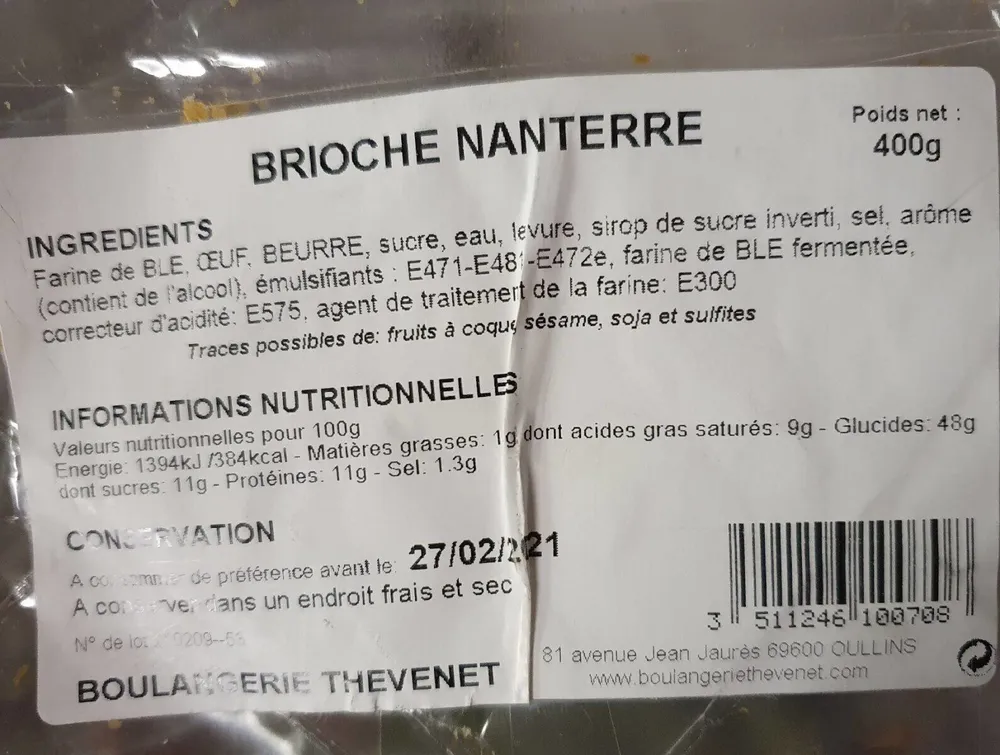 Brioche Nanterre