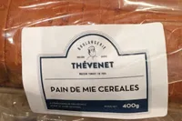 Pain de mie aux cereales tranche