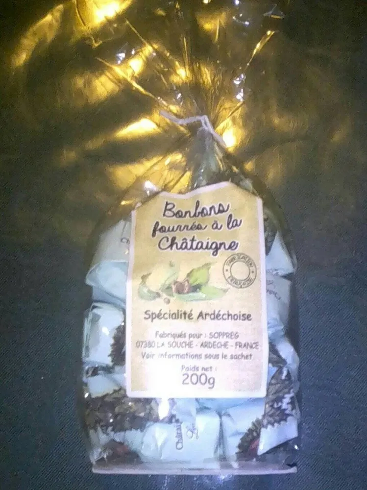 Bonbons fourrés à la châtaigne