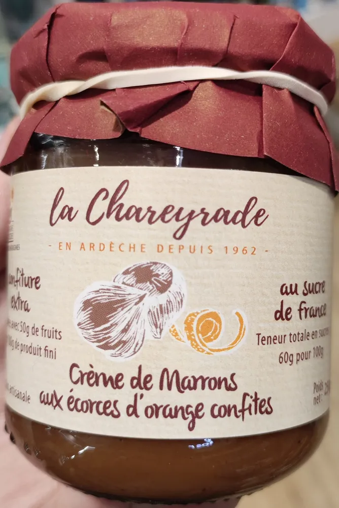 Crèmes de marrons aux écorces d'orange confite