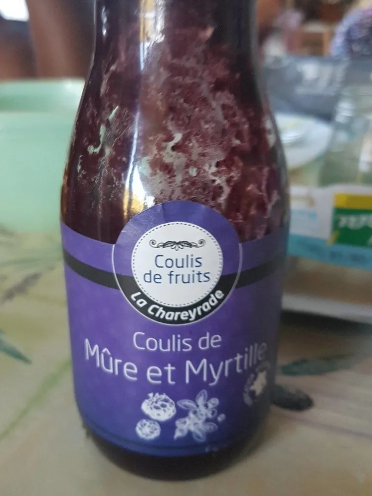 Coulis de mûre et myrtille