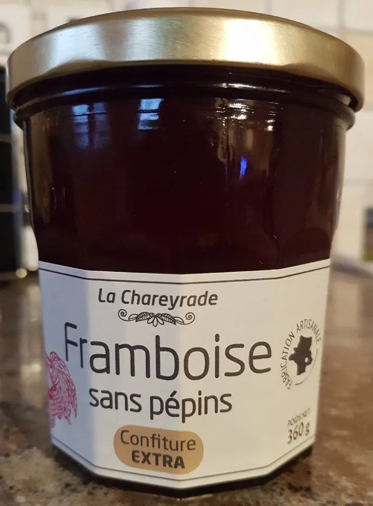 Confiture framboise sans pépins
