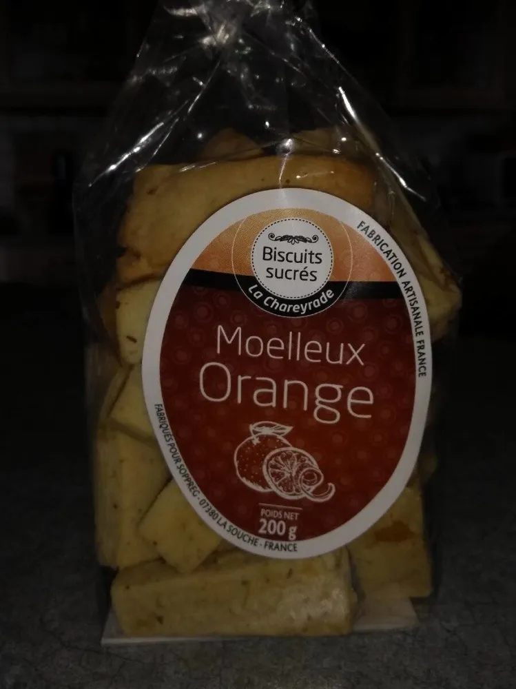 Biscuits sucrés : Moelleux Orange