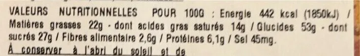 Cookie praline rouge