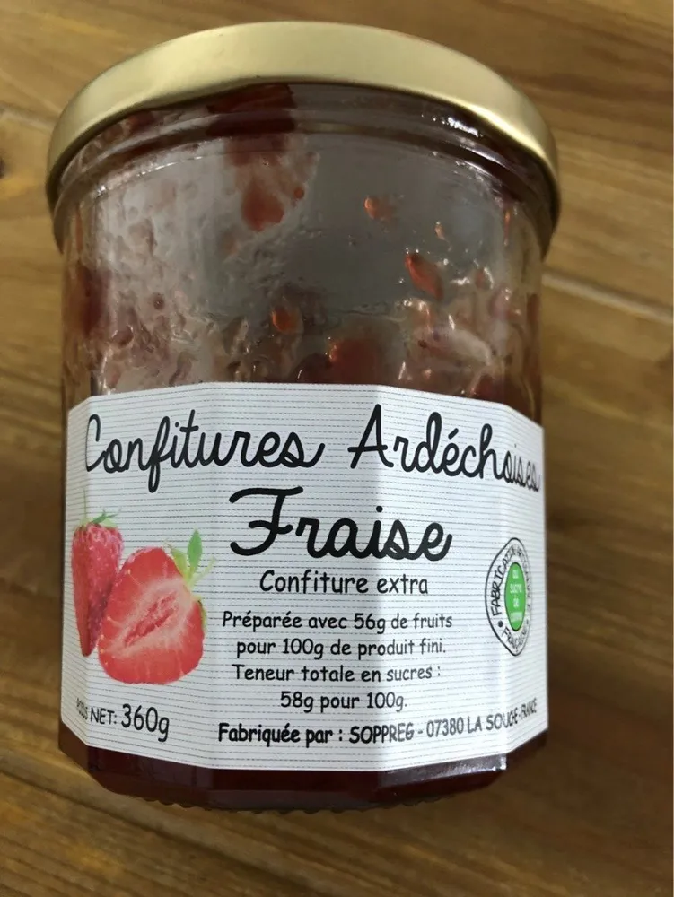 Confiture Ardéchoise fraise
