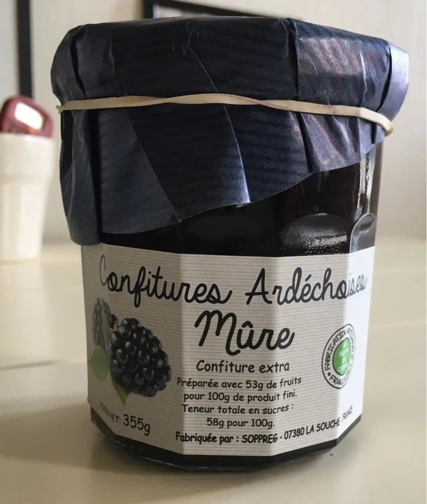 Confitures ardéchoises mûre