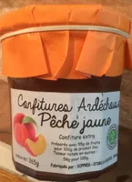 Confiture ardechoise peche jaune