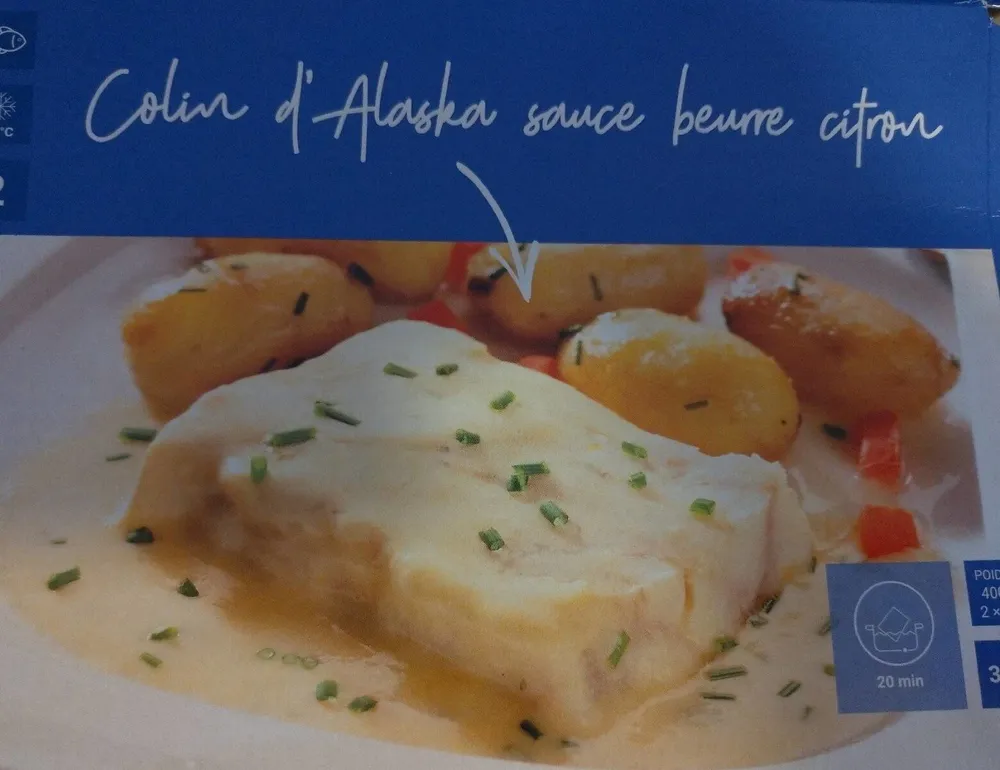 Colin d'Alaska sauce beurre citron