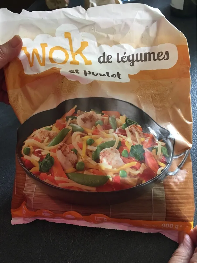 Wok de legumes et poulet