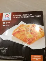 4 paniers saumon et noix de Saint-Jacques