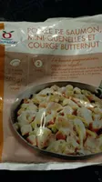 Poêlée de saumon, mini-quenelles et courge butternut