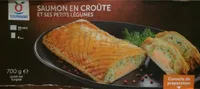 Saumon en croûte et ses petits légumes