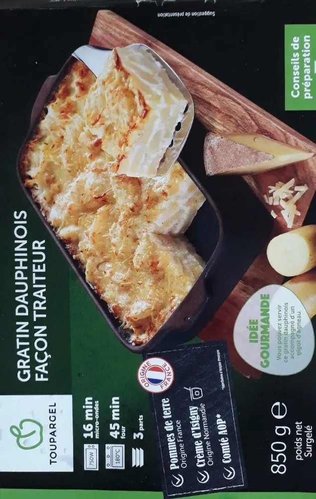Gratin dauphinois façon traiteur