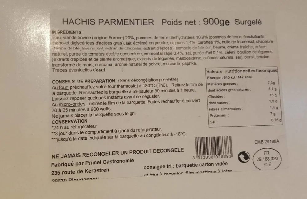 Hachis parmentier