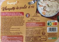 Blanquette de poulet et riz