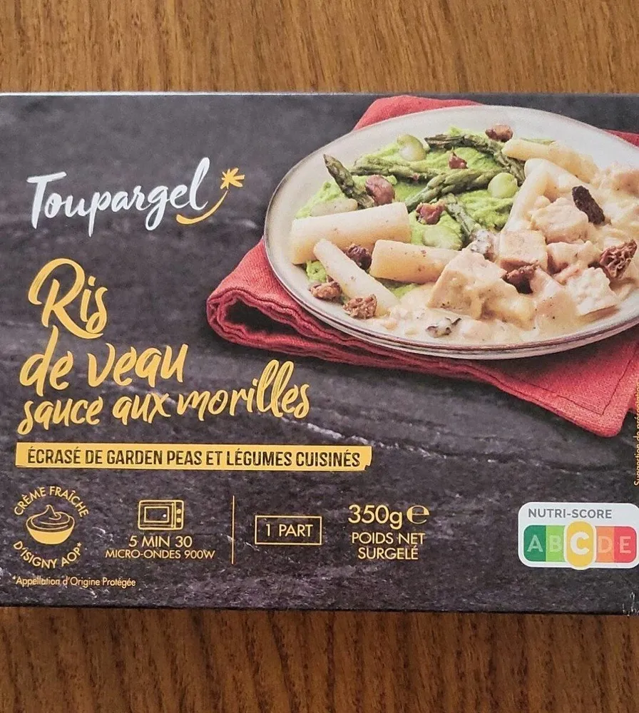 Ris de veau sauce aux morilles