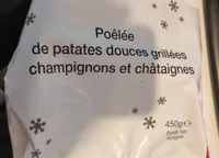 Poêlée de patates douces grillées champignons et châtaigne