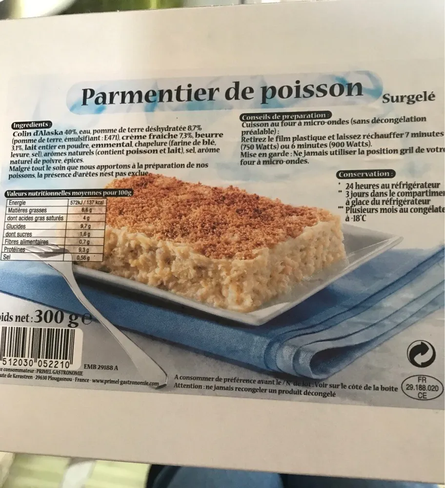 Parmentier de poisson