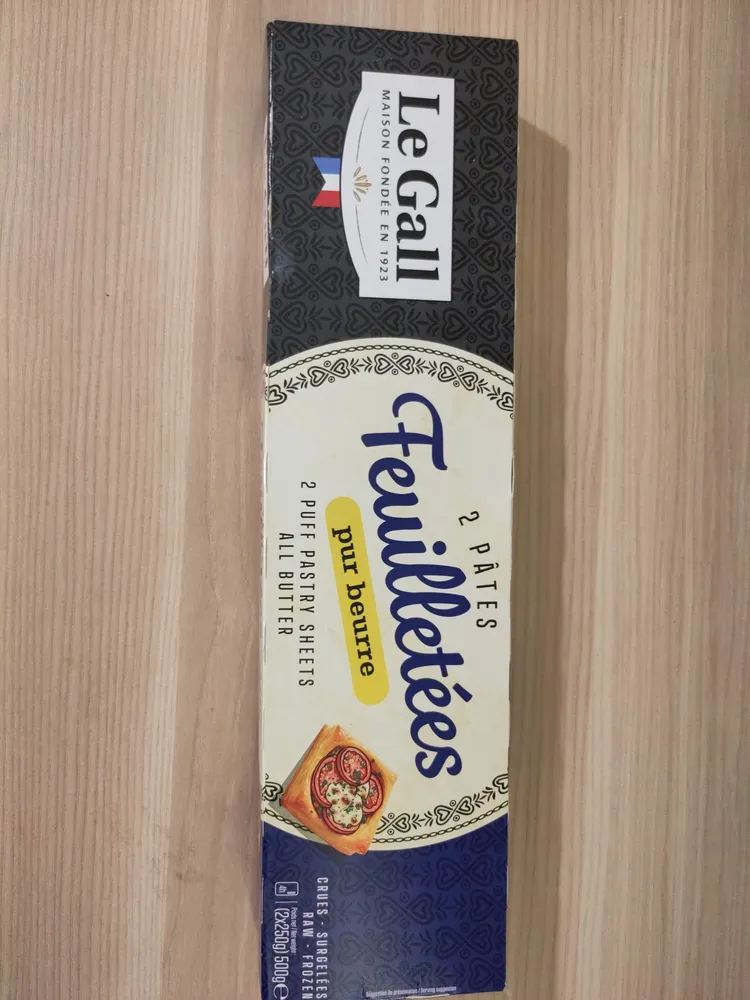 2 pâtes feuilletées pur beurre