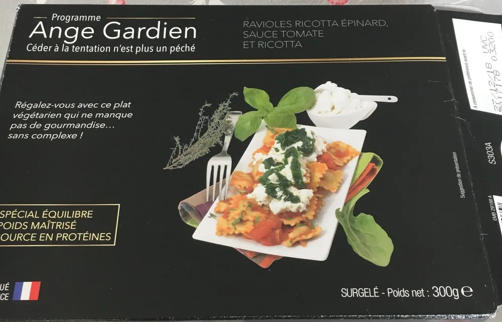 Ravioles ricota epinard tomates