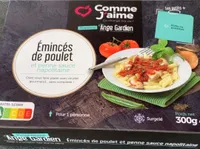 Emincés de poulet et penne sauce napolitaine