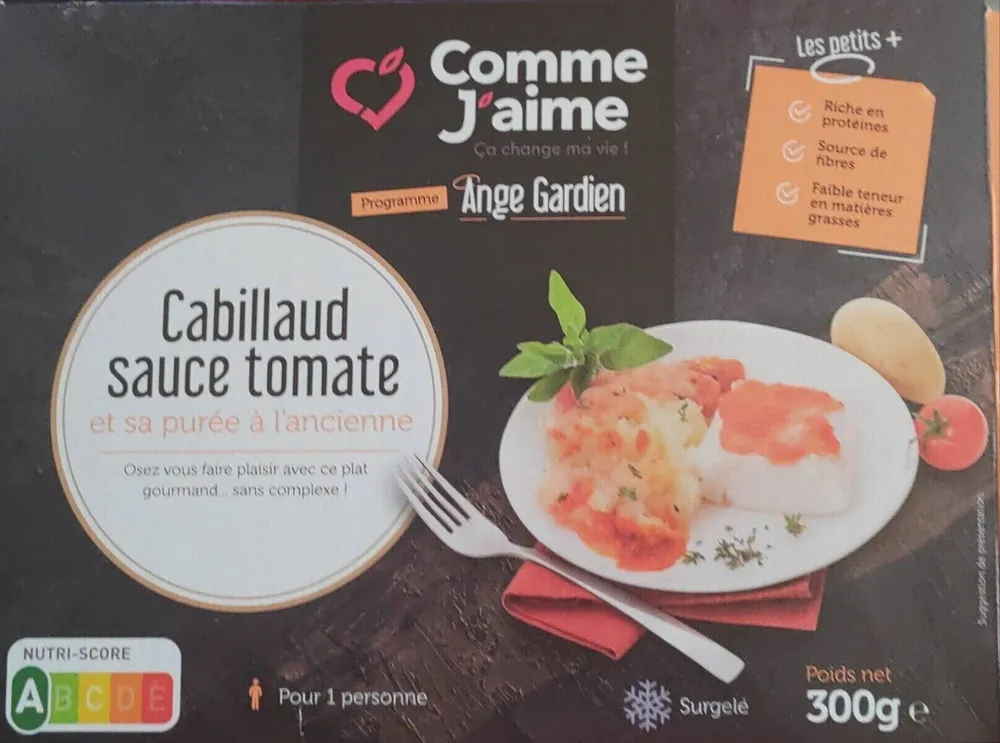Cabillaud sauce tomate
