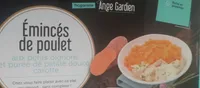 Émincés de poulet aux petits oignons et purée patates fouces