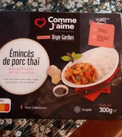 Émincé de porc thai